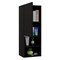 Homeroots 12" Black Wood Floating Single Door Bathroom Vanity And Medicine Cabinet 543607 - alternate 6