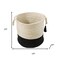 Homeroots 17" White Jute Basket 704895 - alternate 5