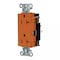 Hubbell Wiring Device-Kellems Straight Blade Receptacle, 5-20R, 20 A, 125V AC, 2 Pole, 3 Wire, Surface Mount, Grounded DR20STO - alternate 1