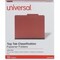 Universal 4-, 6-, 8-Section Classification Folders, 2 Divider, Letter, Red, 10PK UNV10270 - alternate 2