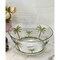 Homeroots 10" Clear and Green Palm Tree Acrylic Round Salad Bowl 520904 - alternate 9