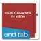 Pendaflex HD Pressboard End Tab Folders, Expands 2.5", 2 Dividers, 6 Fasteners, Letter, Red, 10PK H1250R - alternate 7