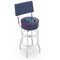 Holland Bar Stool Co 30" Chrome Double Ring Seattle Kraken Swivel Bar Stool with a Back L7C430SeaKrk - alternate 1