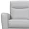 Homeroots 83" Gray Leather Sofa With Brown Legs 546406 - alternate 13