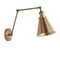 Jonathan Y Rover 7" Classic Industrial Metal Adjustable Arm LED Wall Sconce, Brass JYL7461A - alternate 10