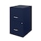 Space Solutions 14.25 in W 2 Drawer Vertical File Cabinet, Navy 24402 - alternate 15