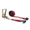 Mytee Products 2in x 30ft Kinedyne Ratchet Strap w/ Flat Hook Wide Handle - Red, 10PK RS230R-Kx10 - alternate 9