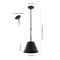 Jonathan Y Harper 12" 1-Light Industrial Farmhouse Adjustable Tapered Cone Empire Metal LED Pendant, Oil Rubbed JYL7586A - alternate 11