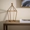 Homeroots 24" Gold Geometric Metal Tabletop Lantern Candle Holder 634819 - alternate 7