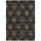 Homeroots 3' X 5' Black Gray And Brown Medallion Washable Indoor Outdoor Area Rug 587692 - alternate 8