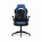 Emerge Vortex Bonded Leather Gaming Chair, Supports Up to 301 lbs, Blue/Black, Black Base 58293-CC - alternate 1