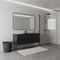 Homeroots 24" White Wood Freestanding Bathroom Vanity With White Sink And Two Drawers 627440 - alternate 4
