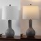 Jonathan Y Katee 24.75" Modern Scandinavian Textured Resin/Metal Gourd LED Table Lamp, Gray, 2PK JYL9207B-SET2 - alternate 9