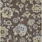 Homeroots 9' X 12' Chocolate Sky Blue And Artichoke Green Floral Washable Indoor Outdoor Area Rug 589462 - alternate 9