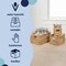 Happimess Hayden Cottage Hand-Woven Hyacinth Rectangular Nesting Baskets with Handles, Natural (Set of 3), 3PK BSK2012A-3SET - alternate 4