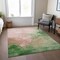 Homeroots 9' X 12' Pink And Green Abstract Washable Indoor Outdoor Area Rug 604819 - alternate 8
