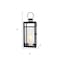 Homeroots Set of Three Clear And Black Glass And Stainless Steel Tabletop Lantern Candle Holders, 3PK 719760 - alternate 6