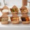 Eco Harmony Products Kraft Paper Take-Out Boxes, PFAS-Free, Recyclable, 8.4" x 6.3" x 2.5", 200PK 804584 - alternate 8