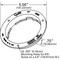 Grote Lighting 4in Round White Polycarbonate Theft-Resistant Flange for Lights, Screw Mount 92510 - alternate 5