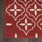 Homeroots 6' X 9' Brick Red And Ivory Geometric Indoor Outdoor Area Rug 572911 - alternate 7