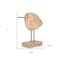 Homeroots 11" Brown Solid Wood And Iron Bird Abstract Tabletop Sculpture 608739 - alternate 5