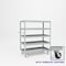 Pucel Five Shelf Heavy Duty Stock Cart, 24 in W x 48 in D x 58 in H, Light Blue L-2448-P - alternate 1