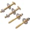 Prosource Bolt Screw Set, Steel, Brass, For Use to Attach Toilet to Flange PMB-482-3L - alternate 1