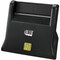 Adesso Desktop Smart Card Reader - Contact - Cable - USB 2.0 - Black - TAA Compliant SCR-300 - alternate 1