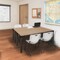 Regency Kee Training Table W/ 2 M Stack Chairs, 60 in W, 24 in L, Noble Oak MT6024NOBPBK47GY - alternate 5