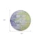 Homeroots 8' Artichoke Green Purple And Lilac Round Abstract Washable Indoor Outdoor Area Rug 582148 - alternate 8