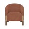 Homeroots 30" Rust and Brown Fabric And Wood Arm Chair 635753 - alternate 9