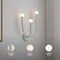 Vidalite Breeze 3-Light Matte White Wall Sconce with Opal White Glass Shades, Included LED Bulbs CE1013107 - alternate 9