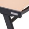 Leisuremod Marlin Patio Chaise Lounge Chair with Armrests in Black Aluminum Frame, Light Brown, 2PK MLABL-77LBR2 - alternate 10