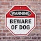 Signmission Warning Beware of Dog, 10 inch X 10 inch, Aluminum Metal Signs, 2PK OC-A-2PACK-10-337 - alternate 6