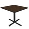 Regency Square Cain Medium X-Base Breakroom Table, 36 in W, 36 in L, Neo Walnut TB3636NW - alternate 1