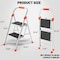 Wrightmaster 2-Step Steel Step Stool, 6 ft. Reach 900 lbs. Capacity with Non-Marring Feet, White Zoro1172EH-WHITE - alternate 7