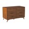 Homeroots 56" Brown Solid Wood Seven Drawer Double Dresser 524140 - alternate 8