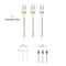 Smarty Had A Party Shiny Gold Moderno Disposable Plastic Dessert Forks, 240PK 9340G-SF-CASE - alternate 7