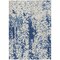Homeroots 8' X 10' Navy Blue And Ivory Abstract Washable Indoor Outdoor Area Rug 612632 - alternate 8