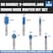 Hiltex 90 Degree V-Groove and Round Nose Router Bit Set, 6 Pieces, 1/4 Inch Shank 10106H - alternate 4