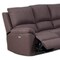 Homeroots Brown Polyester Blend Power Reclining U Shaped Three Piece Corner Sectional 366241 - alternate 5