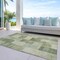 Homeroots 5' X 8' Artichoke Green Geometric Washable Indoor Outdoor Area Rug 608257 - alternate 8
