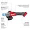 Milwaukee Tool M18 FUEL 4-1/2 in. / 5 in. Braking Grinder with ONE-KEY with Lock-On Slide Switch (Tool Only) 2883-20 - alternate 19