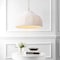 Jonathan Y Eliza 20 in. 1-Light Coastal Bohemian Woven Rattan and Iron LED Pendant, White/Brass Gold JYL1133B - alternate 11