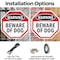 Signmission Warning Beware of Dog, 6 Inch X 6 Inch, Plastic Sign OC-P-6-49 - alternate 7