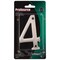 Prosource House Number, Character: 4, 4 in H Character, 2.28 in W Character N-Z044SN-PS - alternate 3