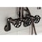 Kingston Brass 7-Inch Adjustable Wall Mount Clawfoot Tub Faucet, Oil Rubbed Bronze AE8155RX - alternate 5