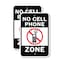 Signmission No Cell Phone Zone, 12'' X 18'' 2 Signs, Heavy Gauge Aluminum, 2PK A-1218-2PACK-2735 - alternate 1