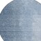 Homeroots 8' Navy Blue And Sky Blue Round Abstract Washable Indoor Outdoor Area Rug 588216 - alternate 7