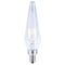 Satco 2 Watt Prismatic HX11 LED - 2700K CCT - Candelabra Base - 120 Volt - Aurora Finish - 2-Card, PK2 S12142 - alternate 3